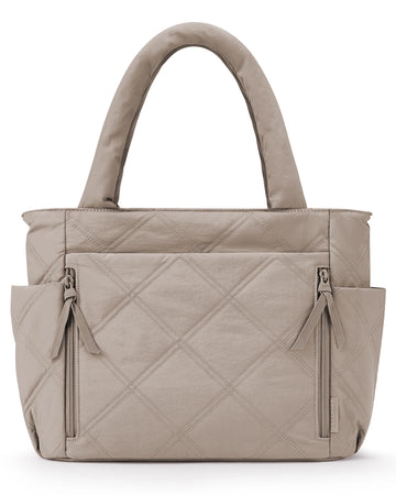 Lightweight Quilted Shoulder Tote