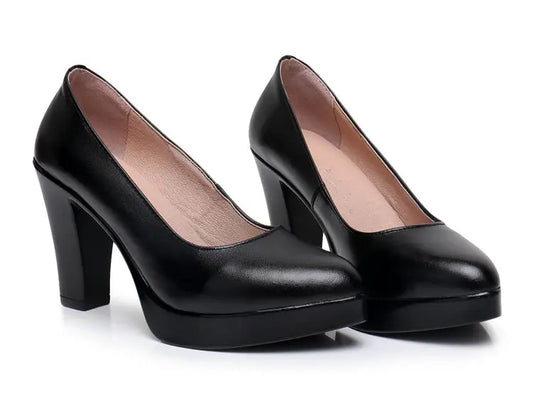 Genuine Leather Women’s Pointed Toe Pumps