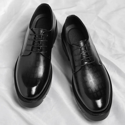 Luxury Men’s Brogues Elevator Shoes