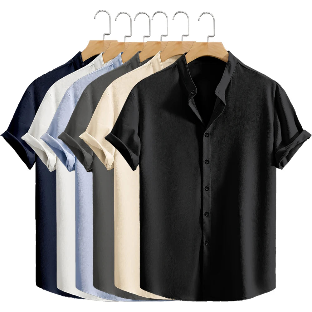 Youth Casual Beach Short Sleeve Shirt