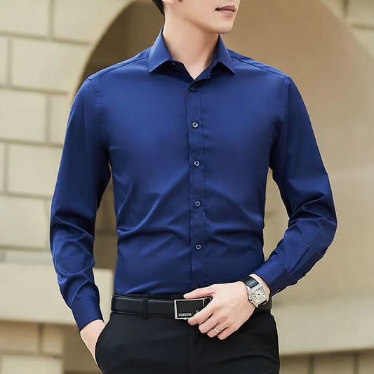Plus Size Men's Business Shirt