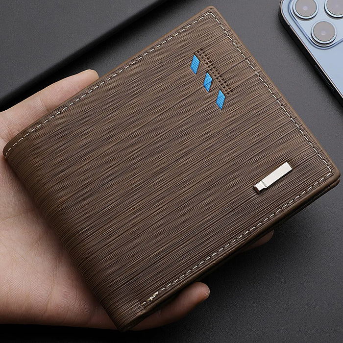 Men’s Slim PU Leather Wallet with Multi Card Slots