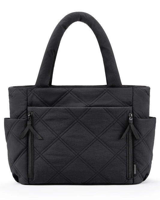 Lightweight Quilted Shoulder Tote