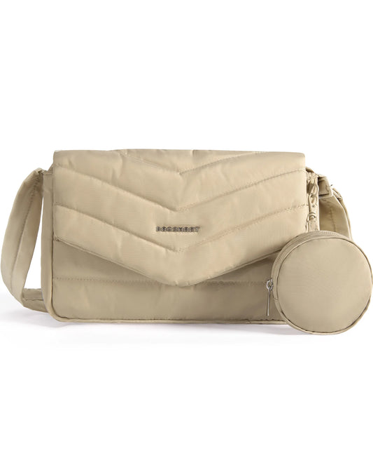 Quilted Puffer Crossbody Bag
