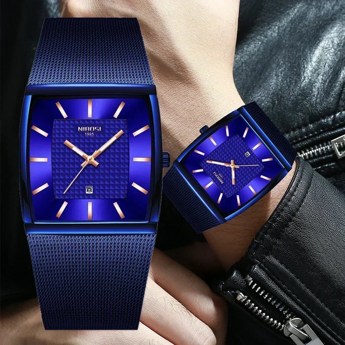 NIBOSI Luxury Men’s Square Watch