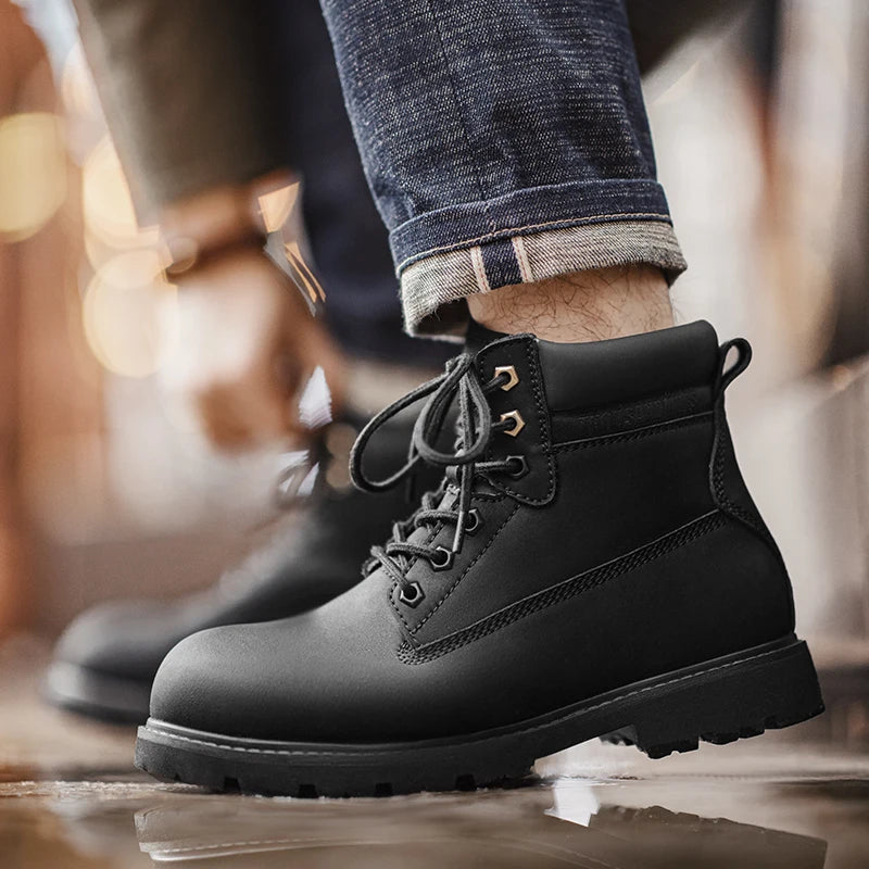 Maden Men’s Black Winter Boots