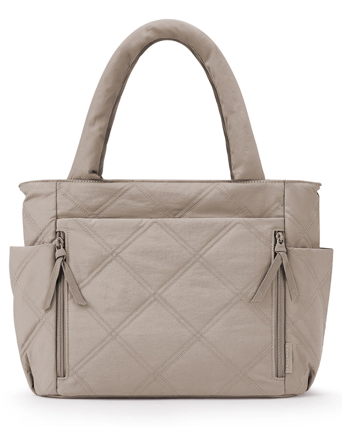 Lightweight Quilted Shoulder Tote