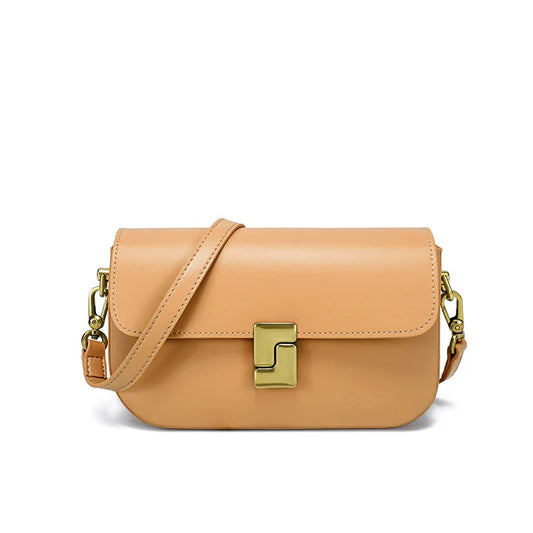 Genuine Leather Small Square Shoulder Bag