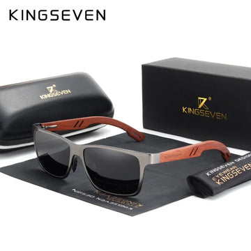 KINGSEVEN Handmade Wooden Sunglasses