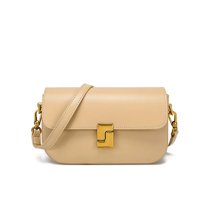 Genuine Leather Small Square Shoulder Bag